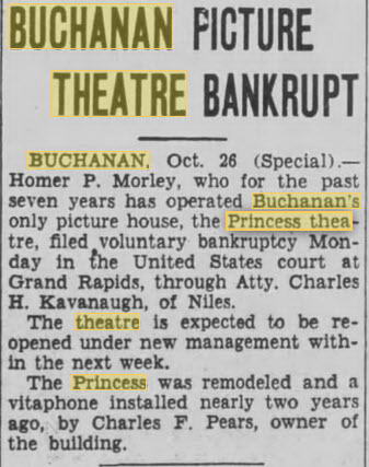 Hollywood Theatre - Oct 26 1932 Bankrupt (newer photo)